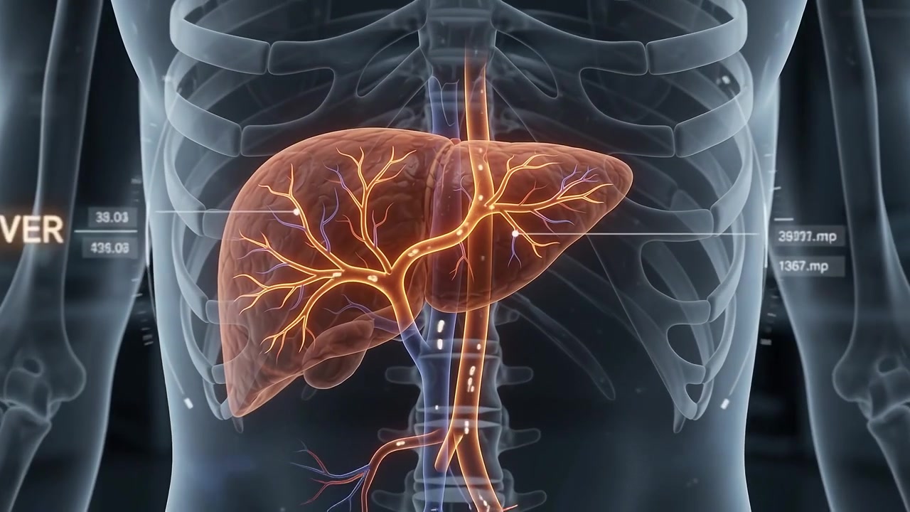 Medical Animation of Human Liver Anatomy and Blood Flow
