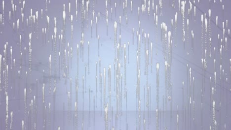 animation of data processing over blue background