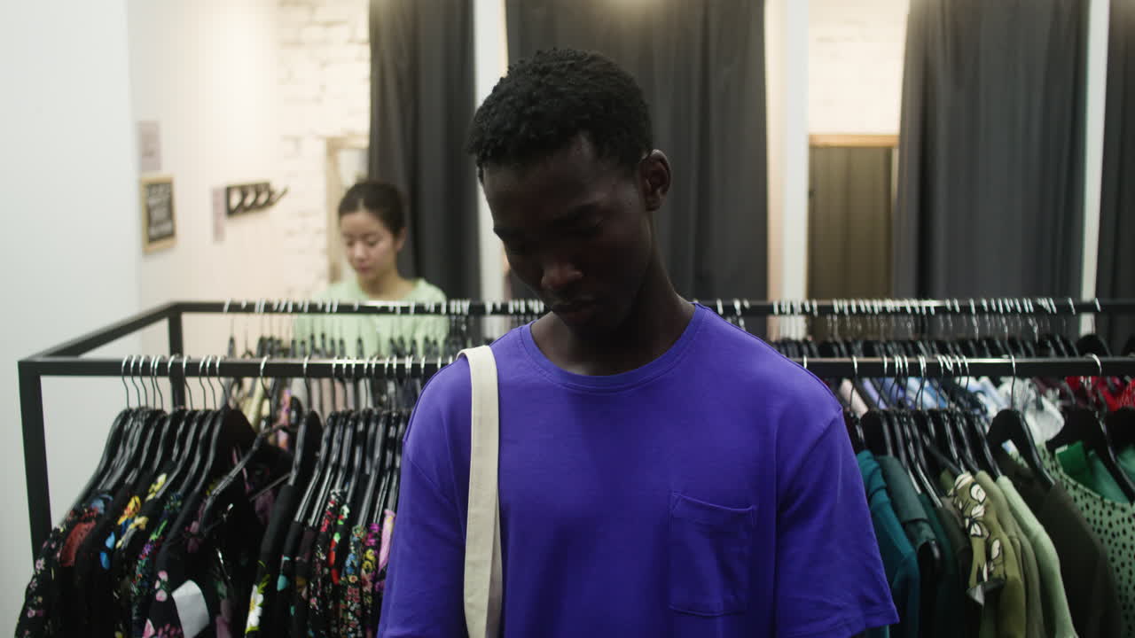 Man and woman in a store