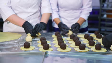 pastry chefs preparing food