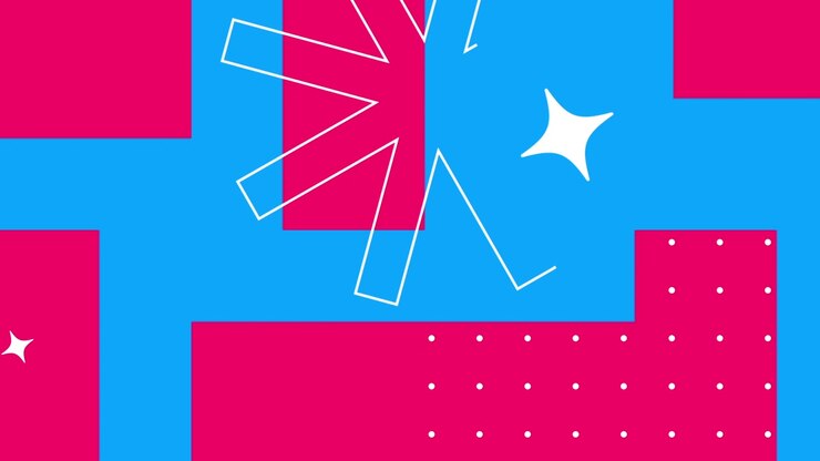 Dynamic Abstract Background Animation with Colorful Geometric Shapes