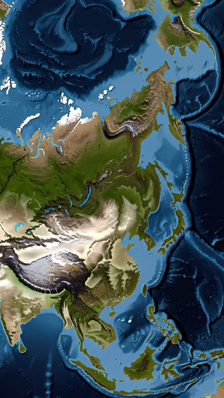 Paleogeographic Map of the Earth