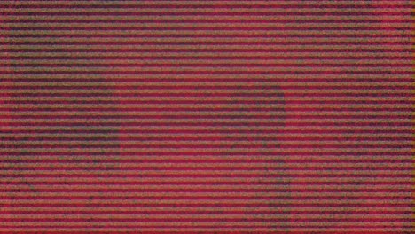 Statischer-Fernseheffekt-Vor-Strukturiertem-Rotem-Hintergrund
