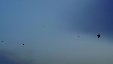 cometas en el cielo