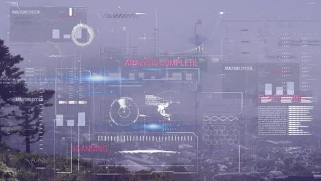 Animation-of-data-processing-over-cityscape