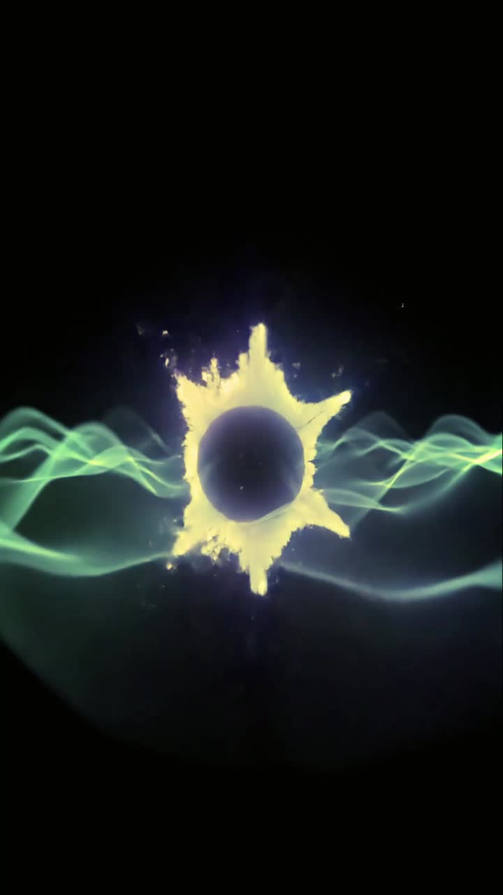 Animazione Astratta Dinamica di Luce Pulsante e Onde di Energia