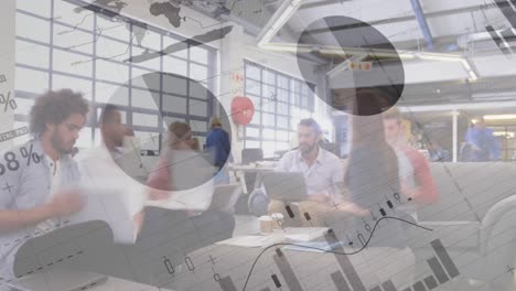 team meeting in a busy office 4k