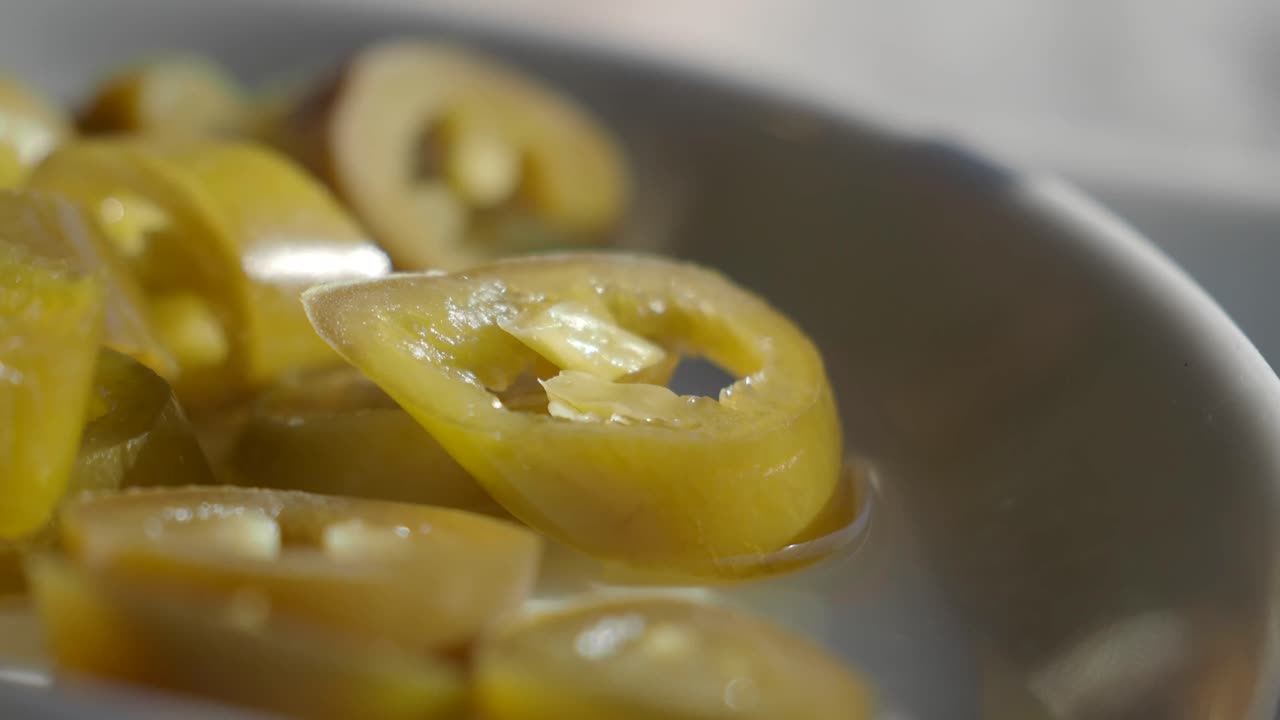 Pickled jalapeno pepper slices