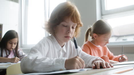 student at the classroom.