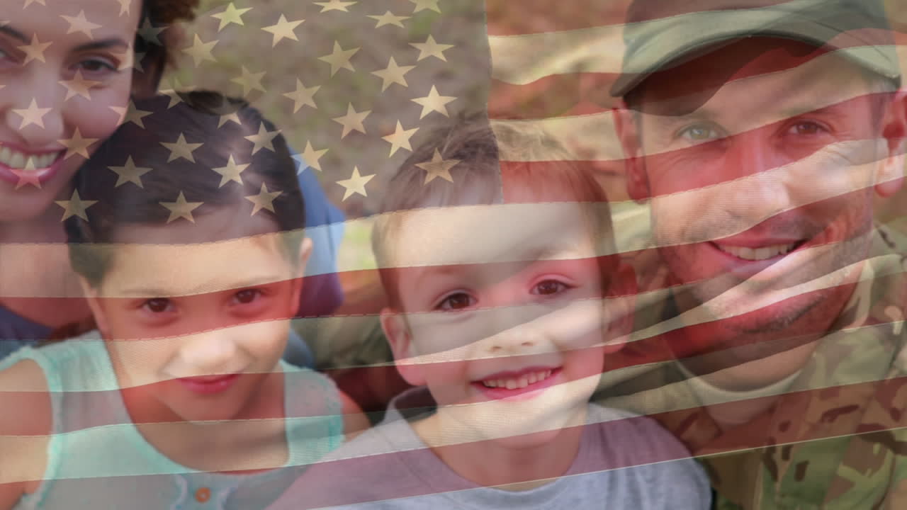 soldado estadounidense reunido con su familia