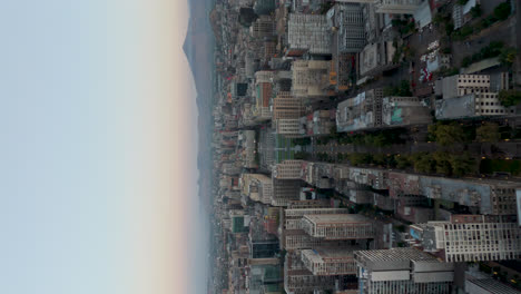 Santiago-De-Chile-La-Moneda-Aerial-View-Traveling-Vertical