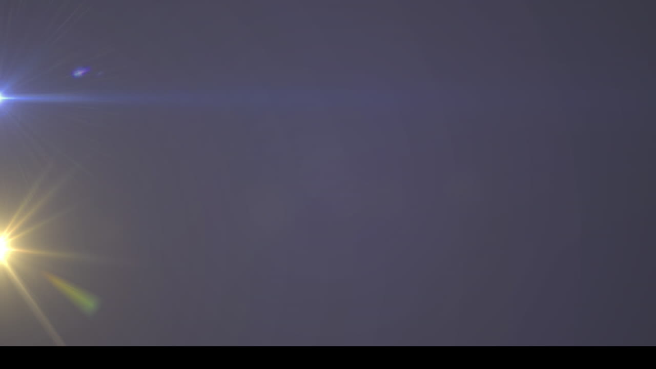 animación de luces brillantes que se mueven con espacio de copia en fondo azul