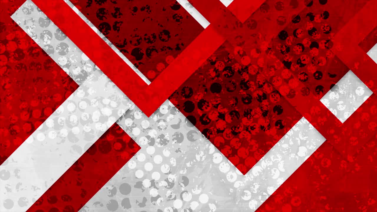 그런지 레드 테크 기하학적 추상 운동 배경