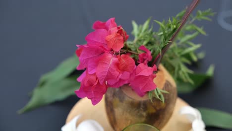 beautiful pink magenta bougainvilleas decoration