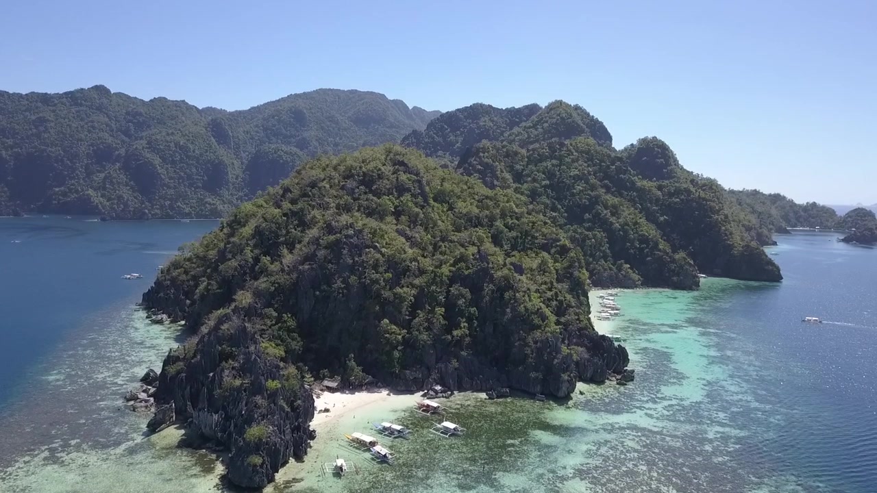 Kurzer Flug auf den Philippinen, Coron-Palawan