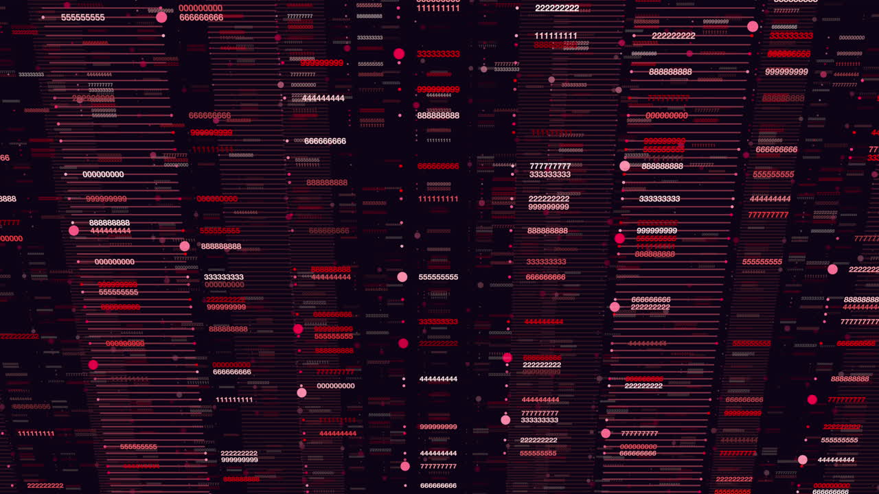 patrón de números de matriz aleatoria en el espacio oscuro