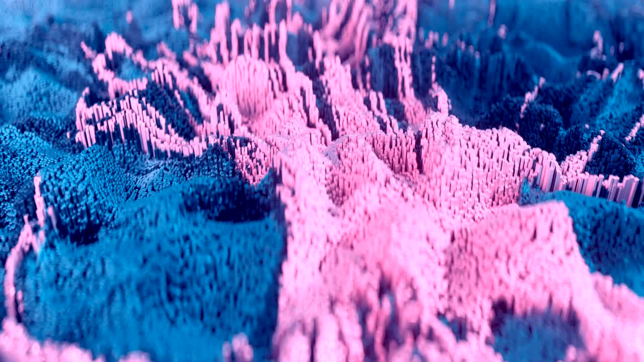 la forma de onda topográfica abstracta de 4k.