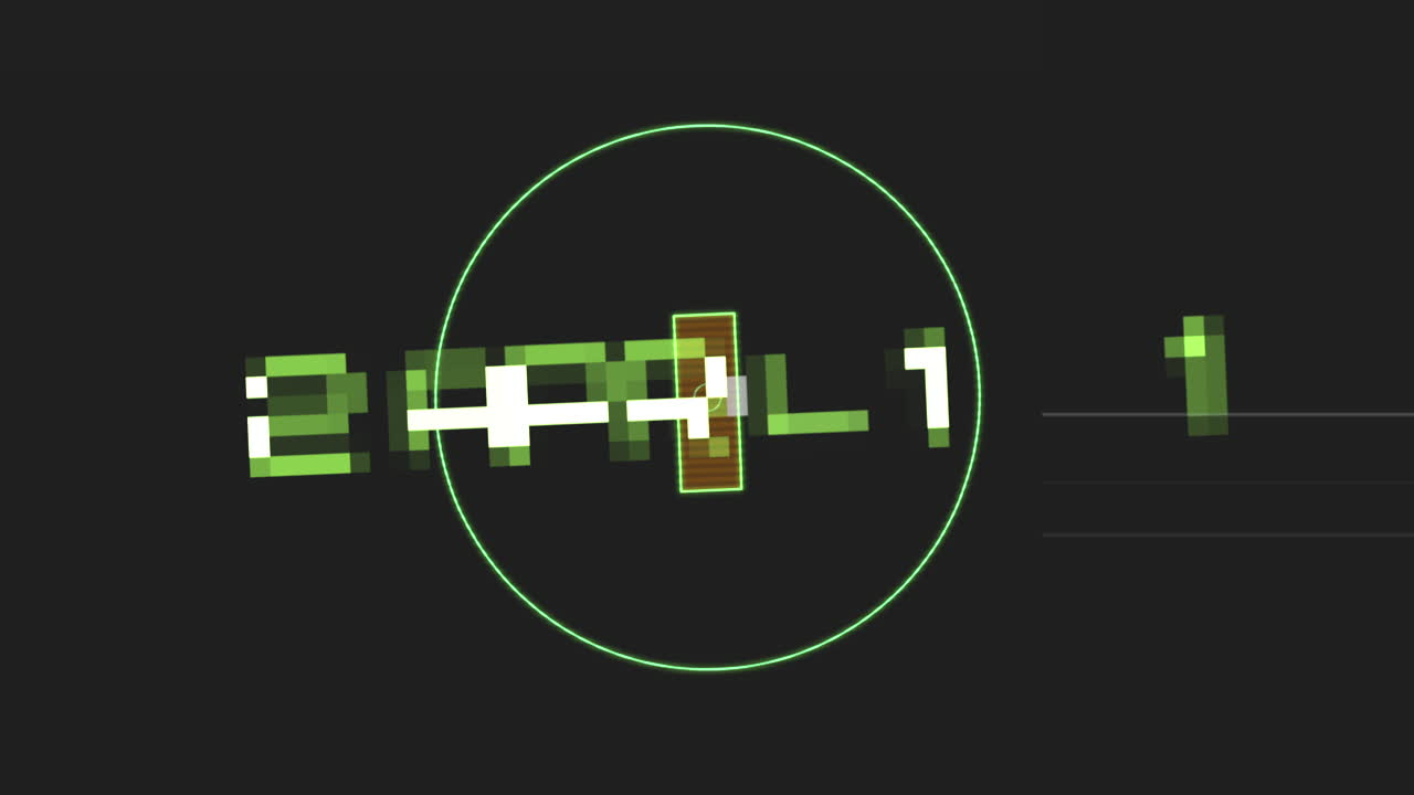 12 de abril de 1961 con elementos hud en monitor digital