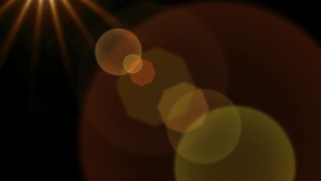 Sun flare isolated reflection of sun on black background, Blend Layer Screen, Add or Lighten