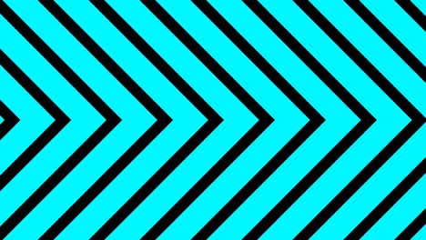 cyan and black visual background shaped arrow moving sideways