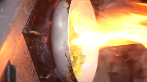 cooking vegetables on a stove