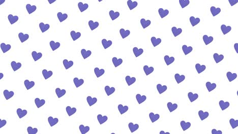 animación de renderizado en 3d de fondo de corazones