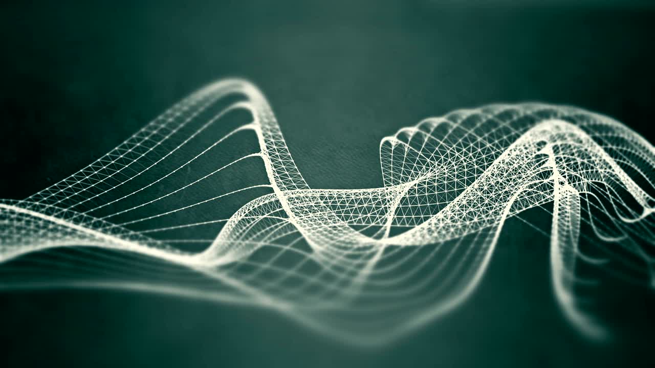 fondo tecnológico ondulado verde suave