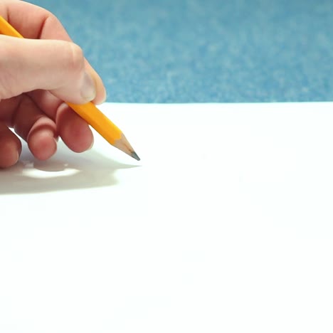 girl doing pencil sketches on paper. young woman learns to draw.