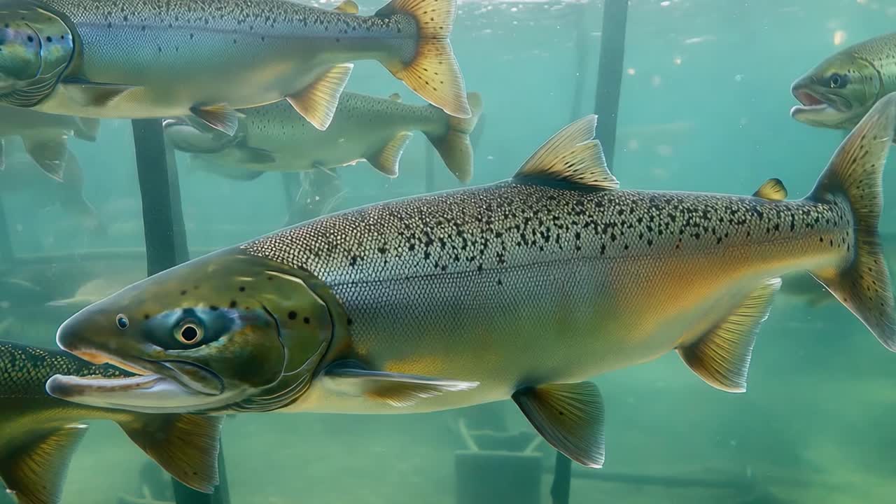 Underwater Fish in a Lake