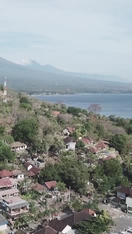 paisaje de la costa de amed en la regencia de karangasem de bali, indonesia
