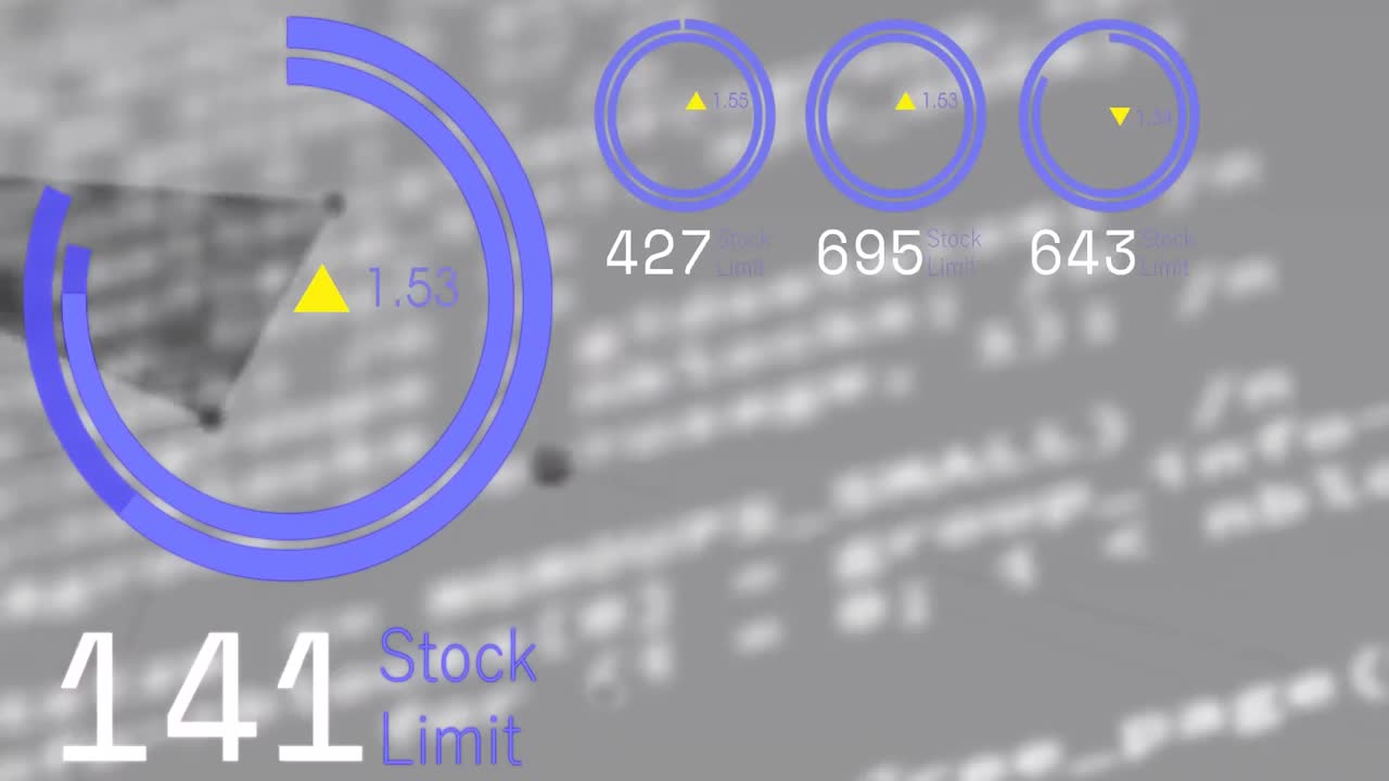 animación del procesamiento de datos sobre números
