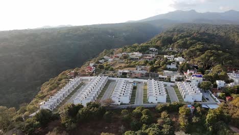 Modern gated residential community in Cuernavaca, Mexico, located atop a mountain with stunning views. Luxury housing in Morelos state