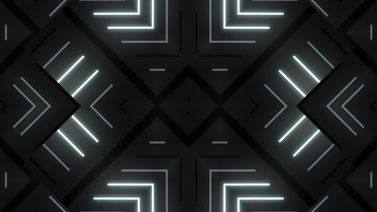 Abstract Neon Geometric Pattern