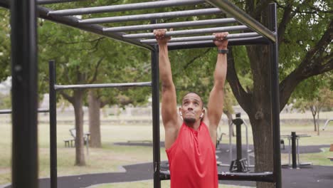 front view man with prosthetic leg exercising