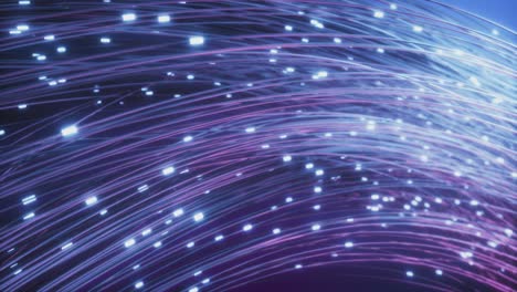 abstract glowing fiber optics