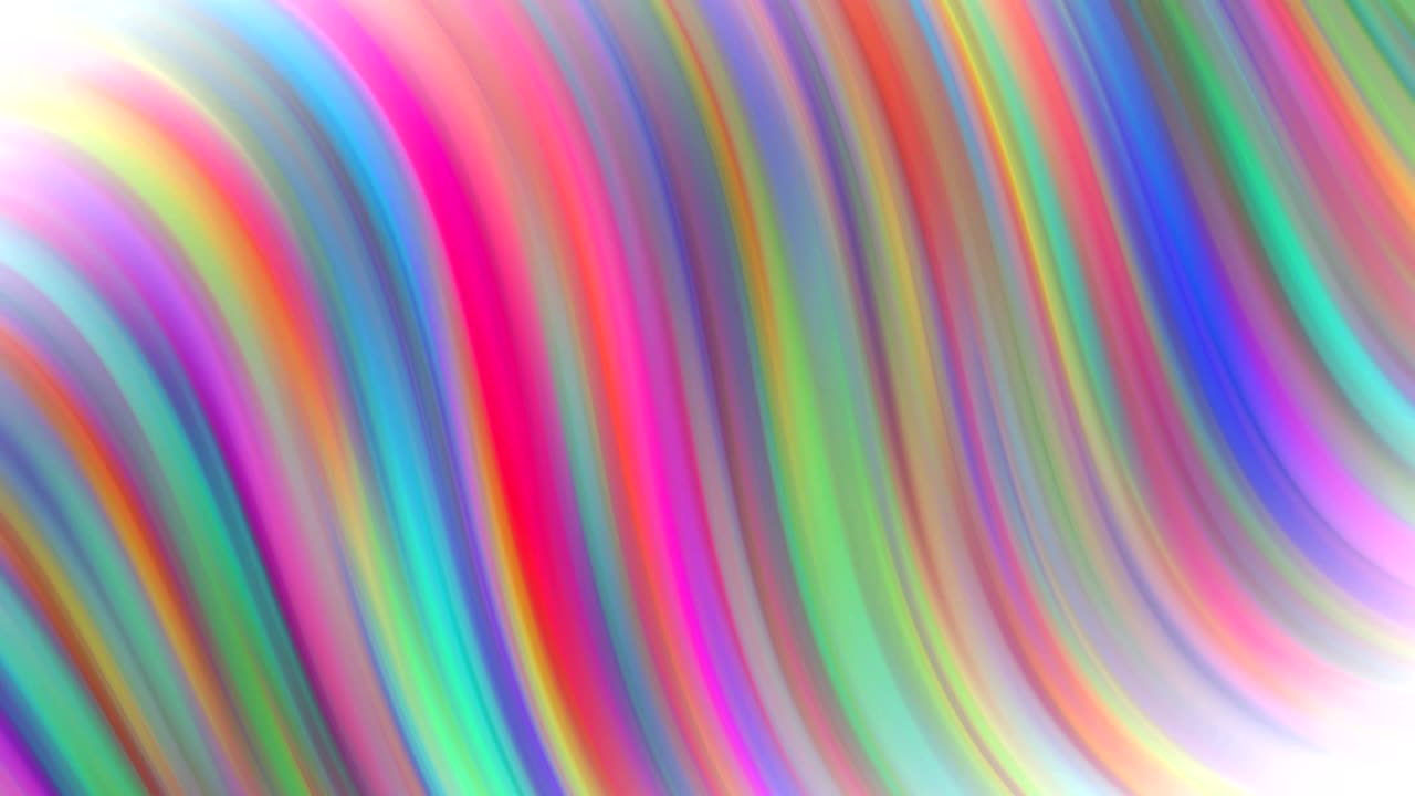 fondo de bucle sin costuras generado en fluido colorido arco iris multicolor animación de flujo de movimiento
