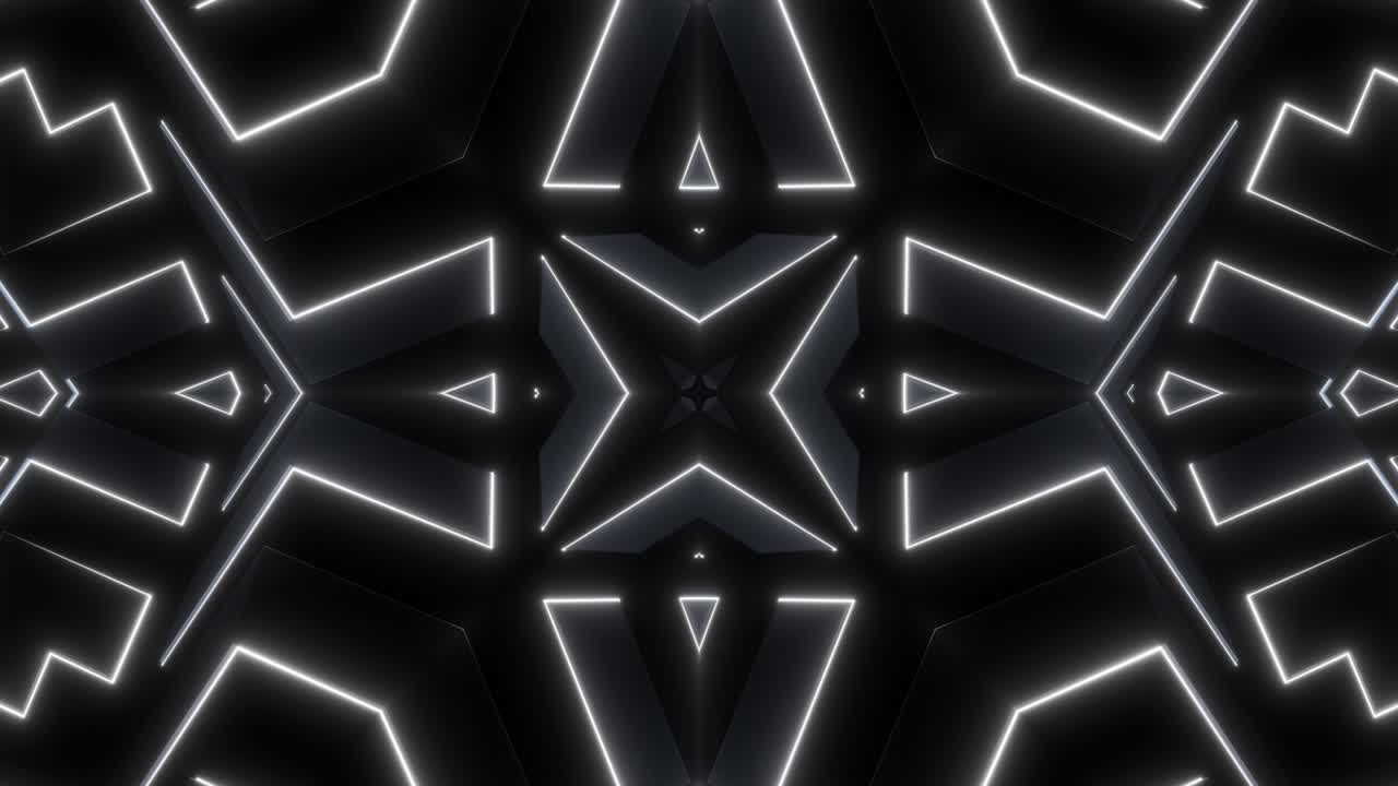 patrón de neón geométrico abstracto