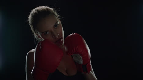 Woman-fighter-preparing-for-sport-workout