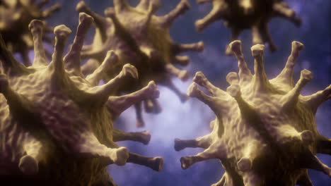 intricate details reveal the structure of a virus in a microscopic view
