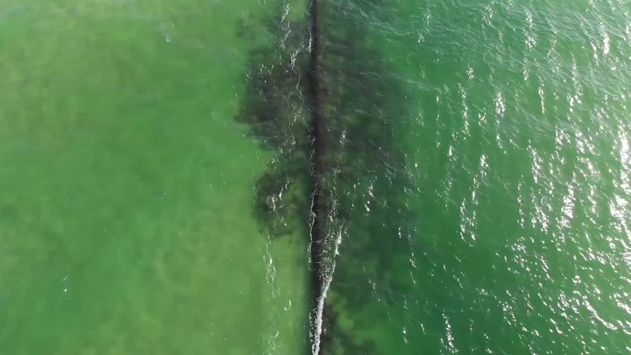 Underwater submarine pipeline of Alabama Gulf of Mexico ocean