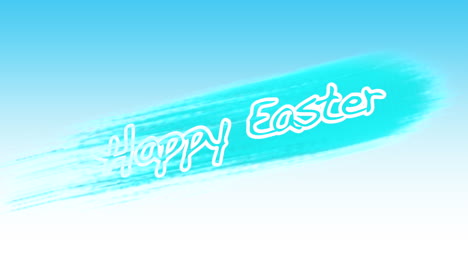 Happy-Easter-with-blue-brushes-on-white-gradient