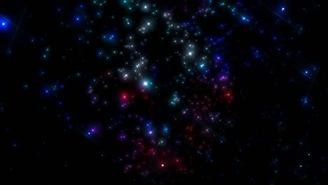 다채로운 반이는 별 배경 루프