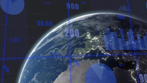 animación del globo sobre el procesamiento de datos