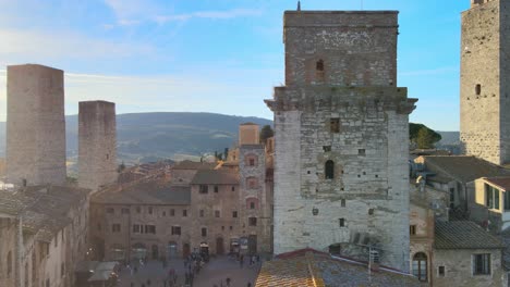 tuscany's powerful, towerful town from san gimignano