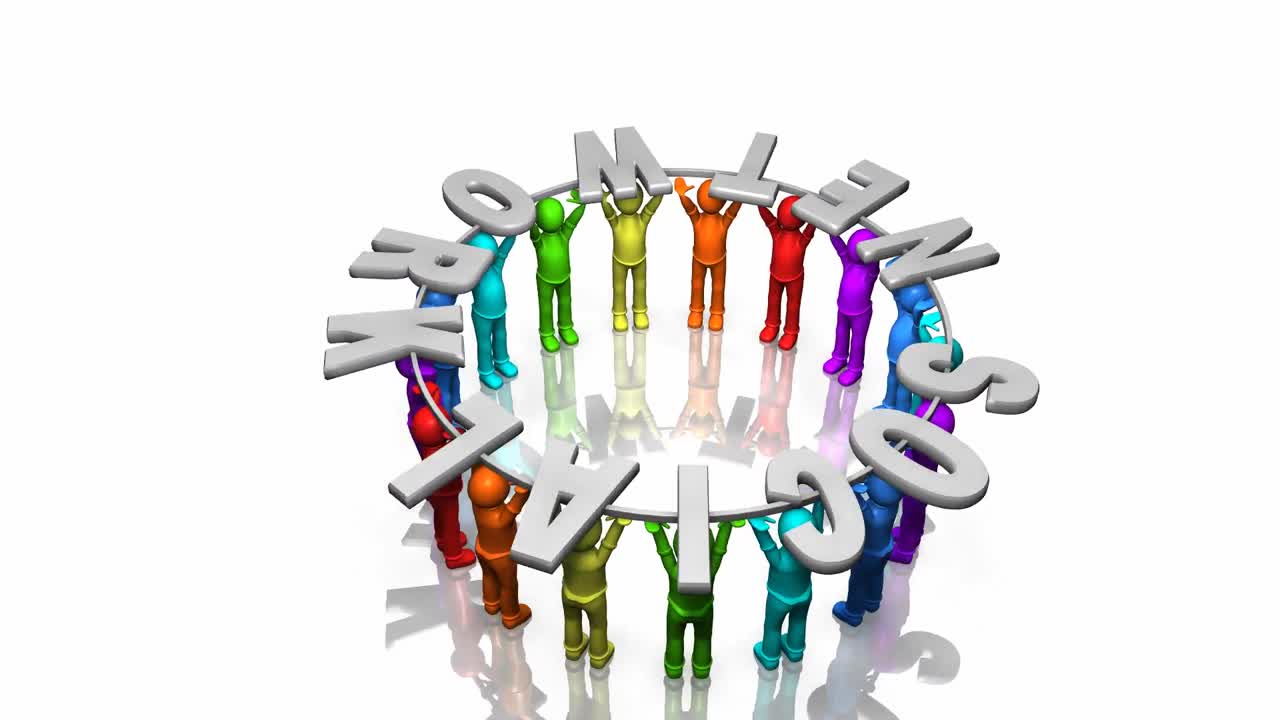 소셜 네트워크를 보유하고 있는 3d 남성