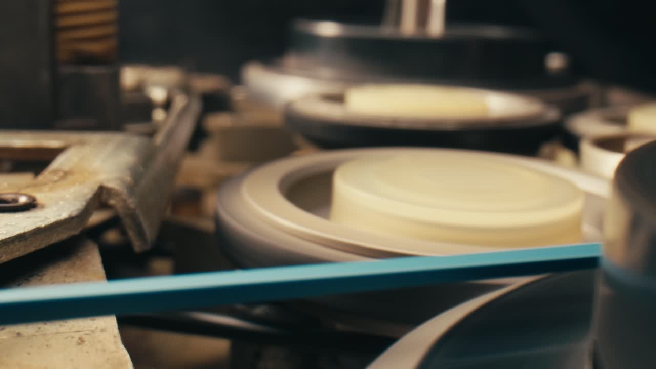 빈티지 비디오 테이프 플레이어 메커니즘 클로즈업