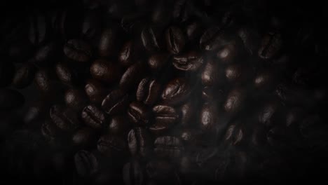 tostado de granos de café y humo