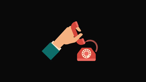 hand-holding-telephone-icon-motion-graphics-animation-with-alpha-channel,-transparent-background,-ProRes-444