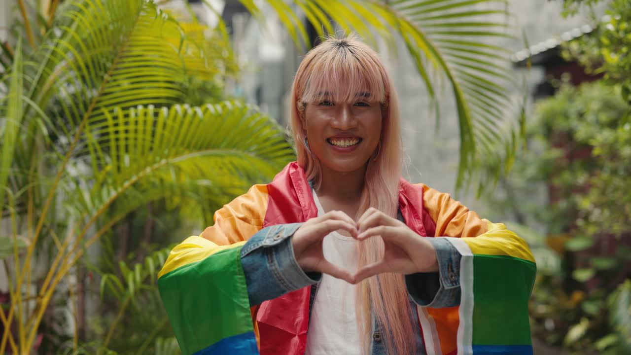 Person Showing Pride and Love