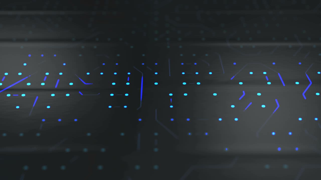 fondo de la placa de circuitos - espacio de copia, azul - animación en bucle - computadora, datos, tecnología, inteligencia artificial video de stock 4k